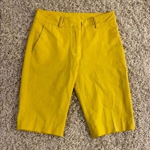 D&G Bright Yellow Flat Front Shorts size XS